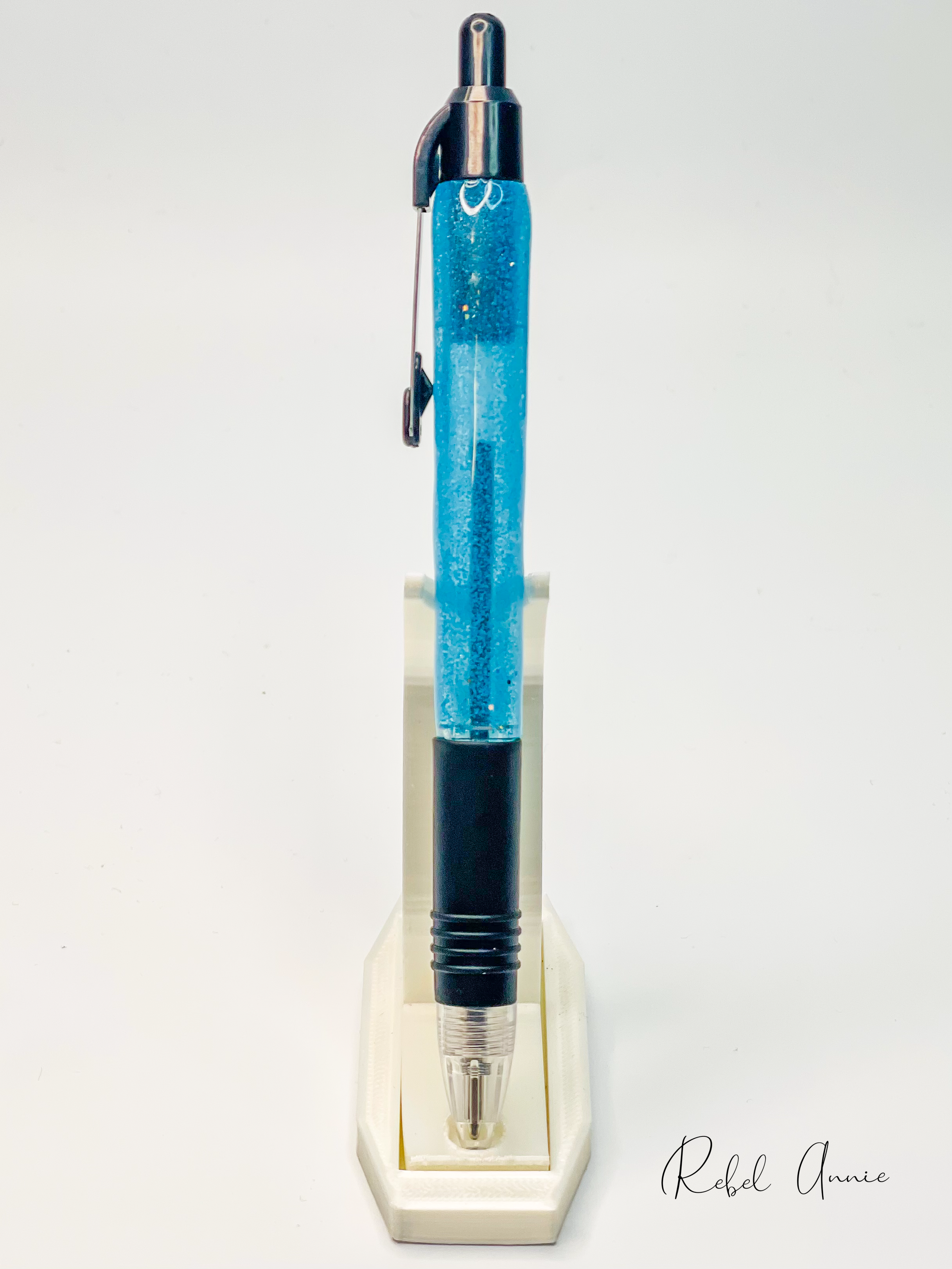 Bright Light Blue Glitter Pen